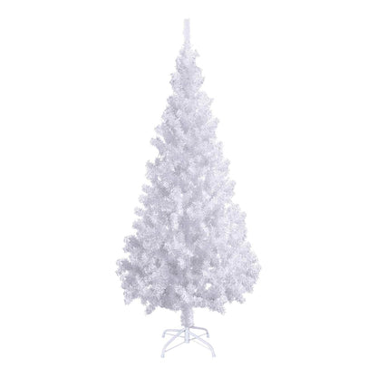Artificial Pre-lit Christmas Tree Ball Set 620 Branches 180 cm White with 300 LEDs&gold/bronze balls