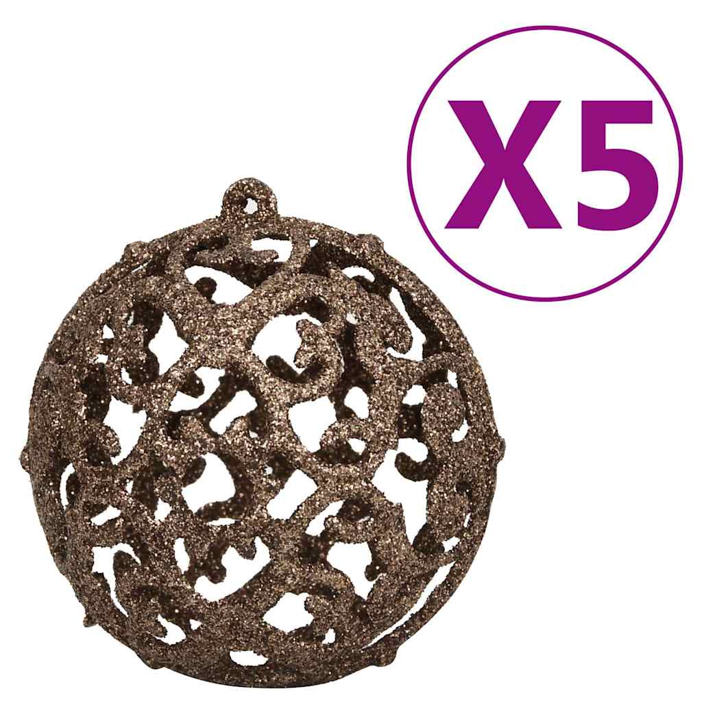 vidaXL Artificial Half Pre-lit Christmas Tree Ball Set Green 180 cm 6