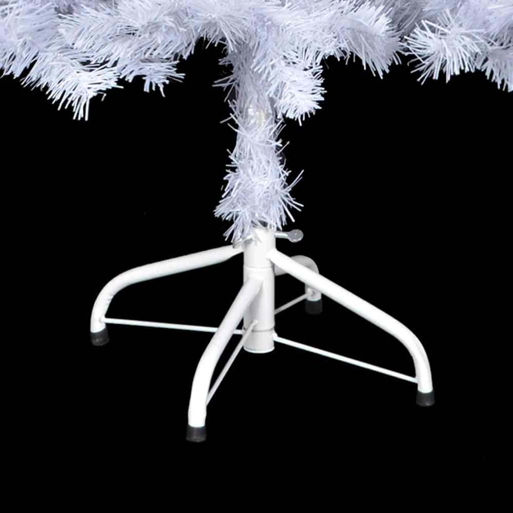 Artificial Pre-lit Christmas Tree with Ball Set 380 Branches 150 cm White with 150 LEDs&rose gold balls