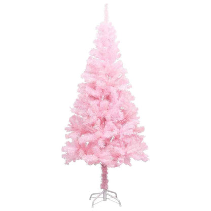 vidaXL Artificial Pre-lit Christmas Tree with Ball Set Pink 120 cm PVC 2