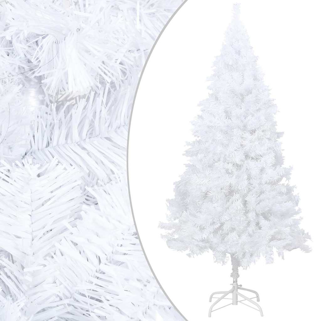 vidaXL Artificial Pre-lit Christmas Tree with Ball Set White 120cm PVC 2