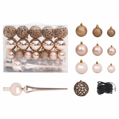vidaXL Artificial Pre-lit Christmas Tree with Ball Set 120 cm Green 5