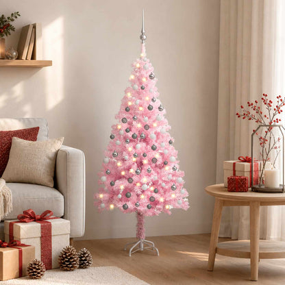 vidaXL Christmas Tree PVC 120 cm Pink