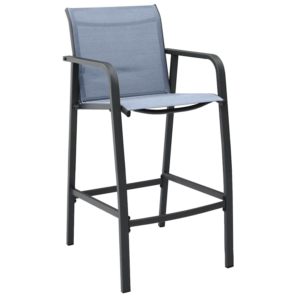 3 Piece Garden Bar Black and grey