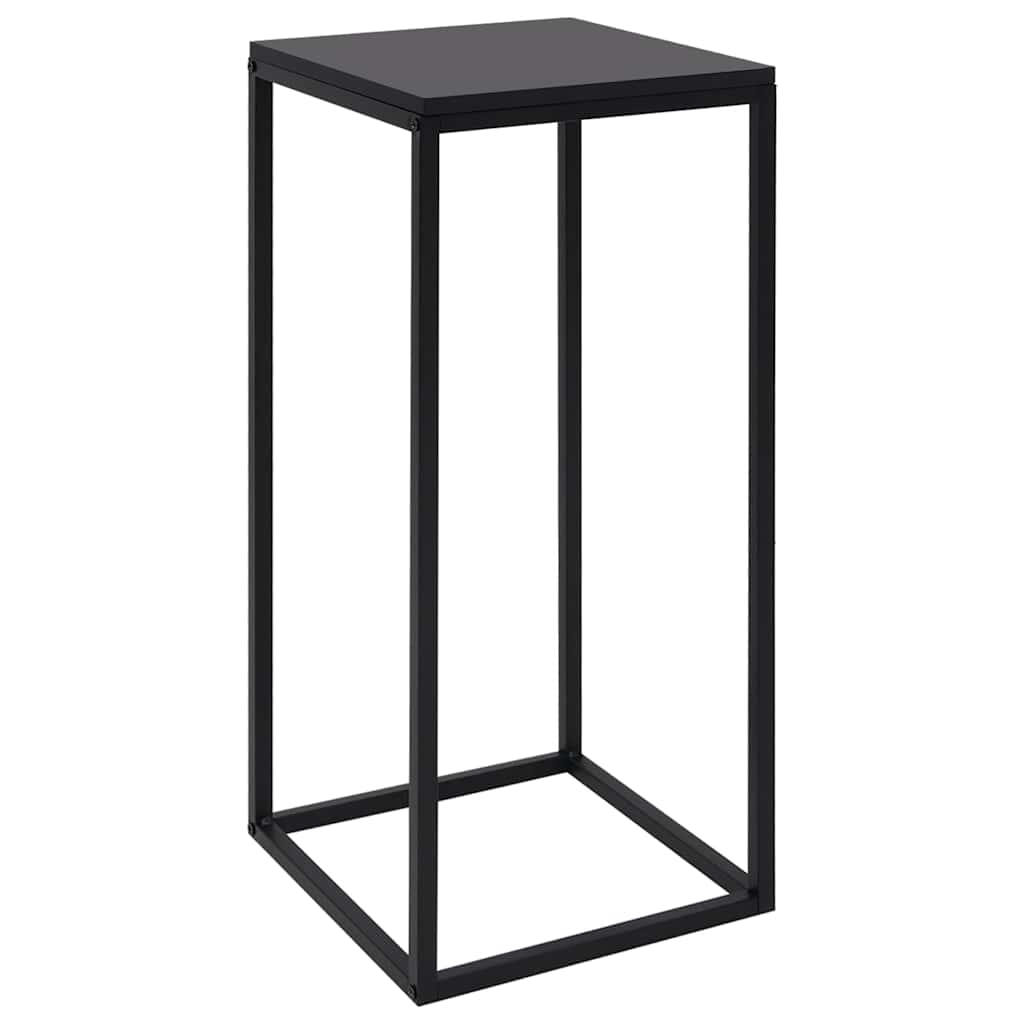 vidaXL Side Table | Set of 2 | Black | Steel, Engineered wood | Durable 3