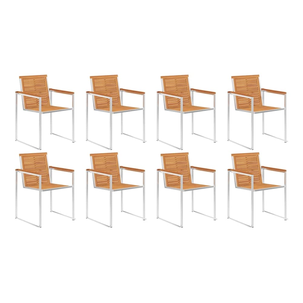 Garden Chairs and Stainless Steel 8