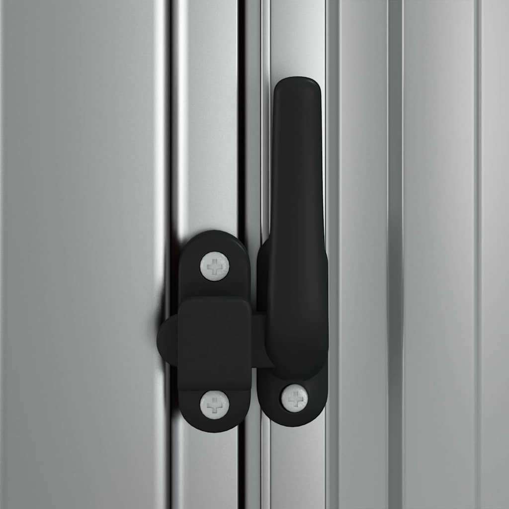 vidaXL Garden Shed | Grey | Galvanised steel, plastic | 118.5x97x209.5 cm 6