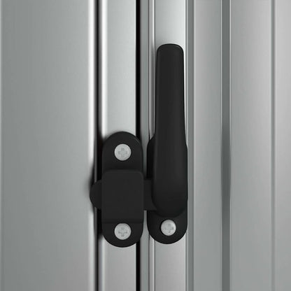 vidaXL Garden Shed | Grey | Galvanised steel, plastic | 118.5x97x209.5 cm 6