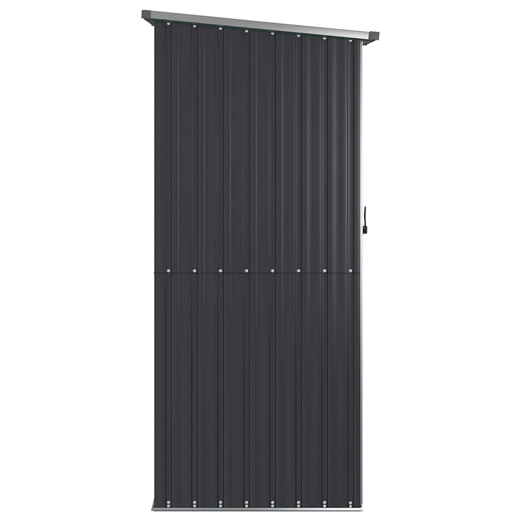 vidaXL Garden Shed | Anthracite | Galvanised steel | 118.5x97x209.5 cm 5