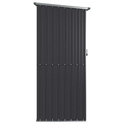 vidaXL Garden Shed | Anthracite | Galvanised steel | 118.5x97x209.5 cm 5