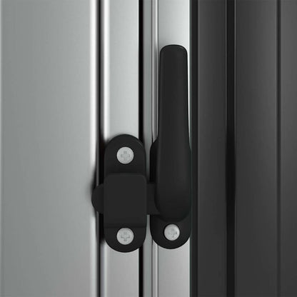 vidaXL Garden Shed | Anthracite | Galvanised steel | 118.5x97x209.5 cm 6