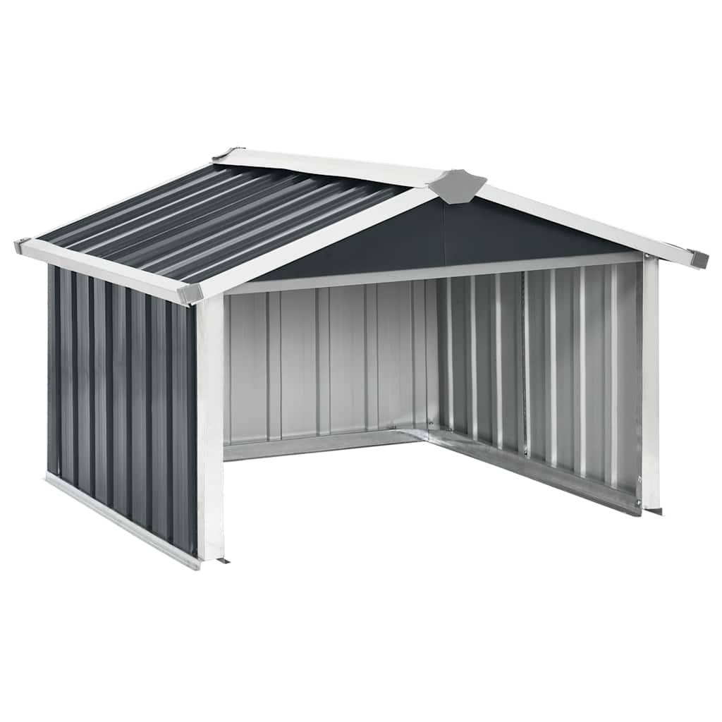 vidaXL Garden Shed | Anthracite | Galvanised steel | Medium |  Durable 2