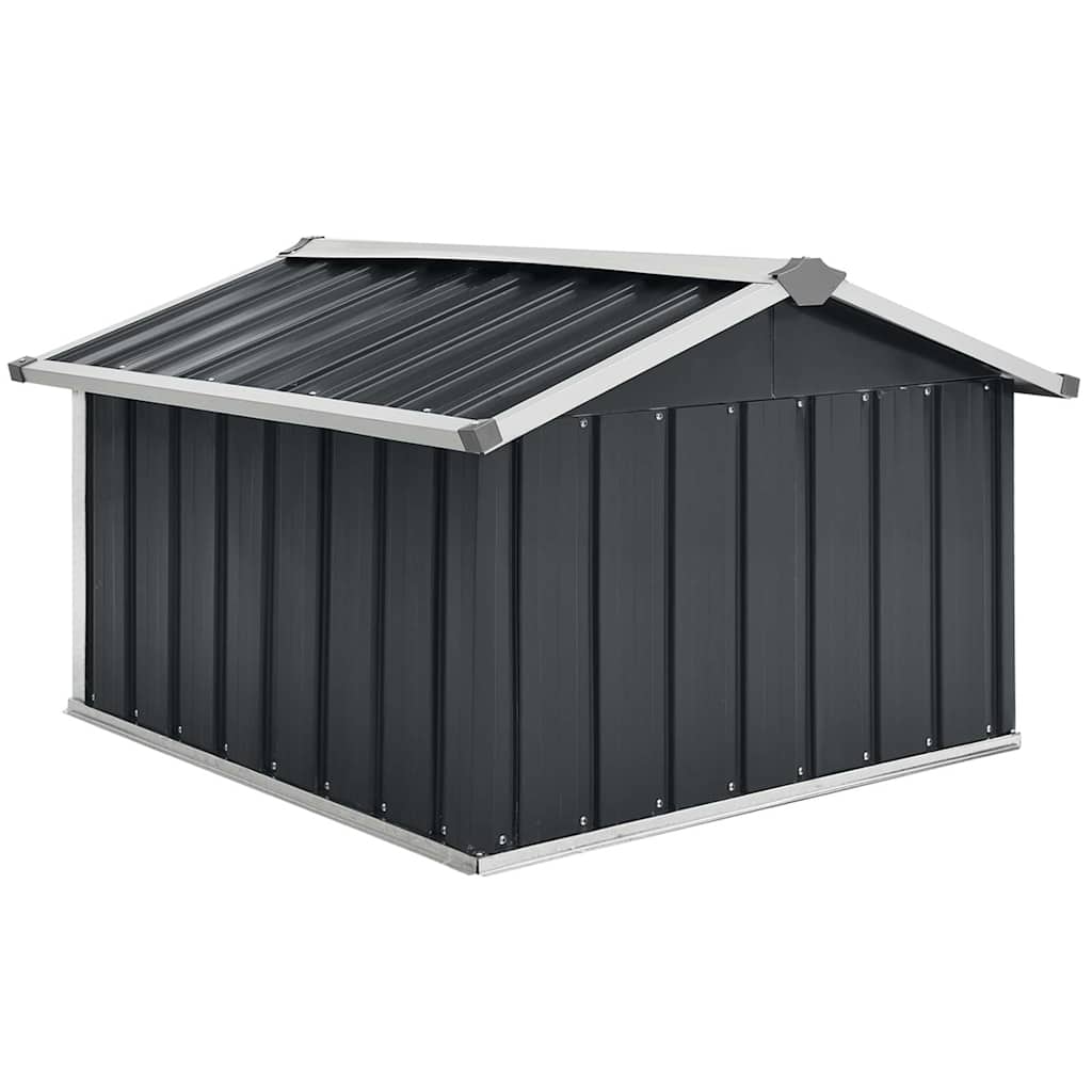 vidaXL Garden Shed | Anthracite | Galvanised steel | Medium |  Durable 5