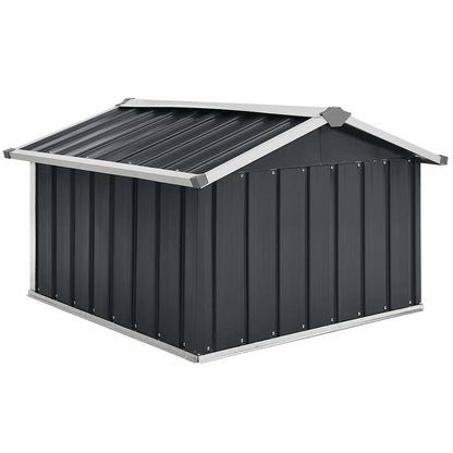 vidaXL Garden Shed | Anthracite | Galvanised steel | Medium |  Durable 5