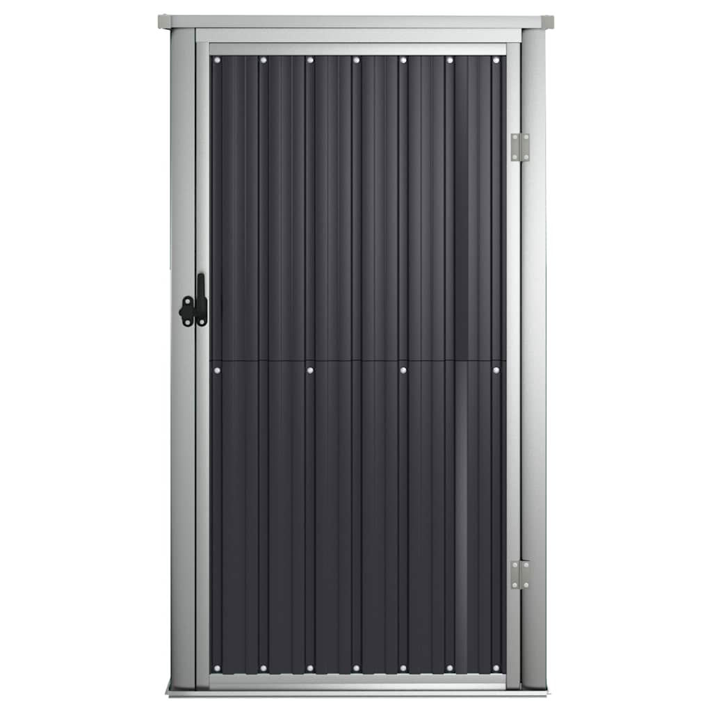 vidaXL Garden Tool Shed Anthracite 88x89x161 cm Galvanised Steel 5
