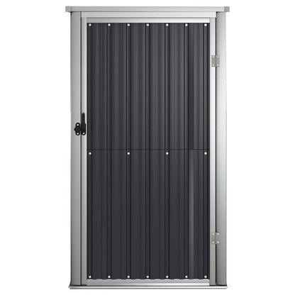 vidaXL Garden Tool Shed Anthracite 88x89x161 cm Galvanised Steel 5