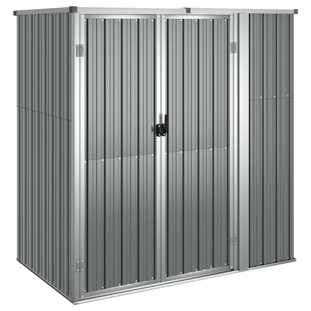 vidaXL Tool Shed | Grey | Galvanised steel, metal, plastic 2