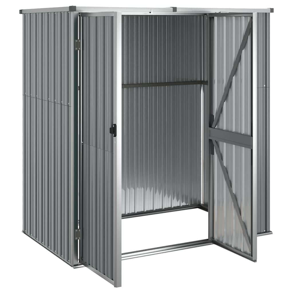vidaXL Tool Shed | Grey | Galvanised steel, metal, plastic 4