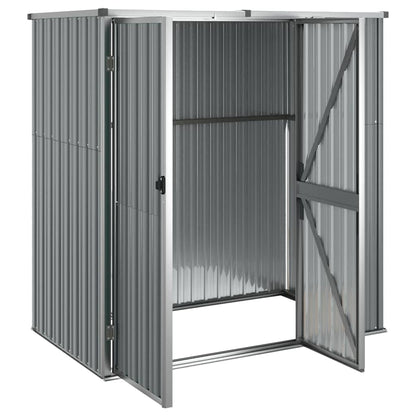 vidaXL Tool Shed | Grey | Galvanised steel, metal, plastic 4