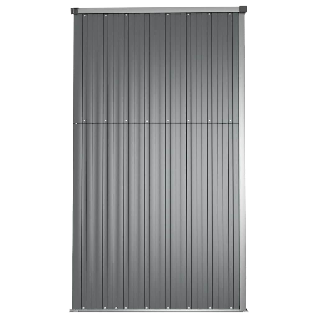 vidaXL Tool Shed | Grey | Galvanised steel, metal, plastic 5