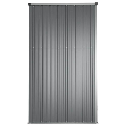 vidaXL Tool Shed | Grey | Galvanised steel, metal, plastic 5