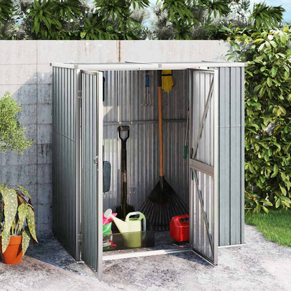 vidaXL Tool Shed | Grey | Galvanised steel, metal, plastic 1