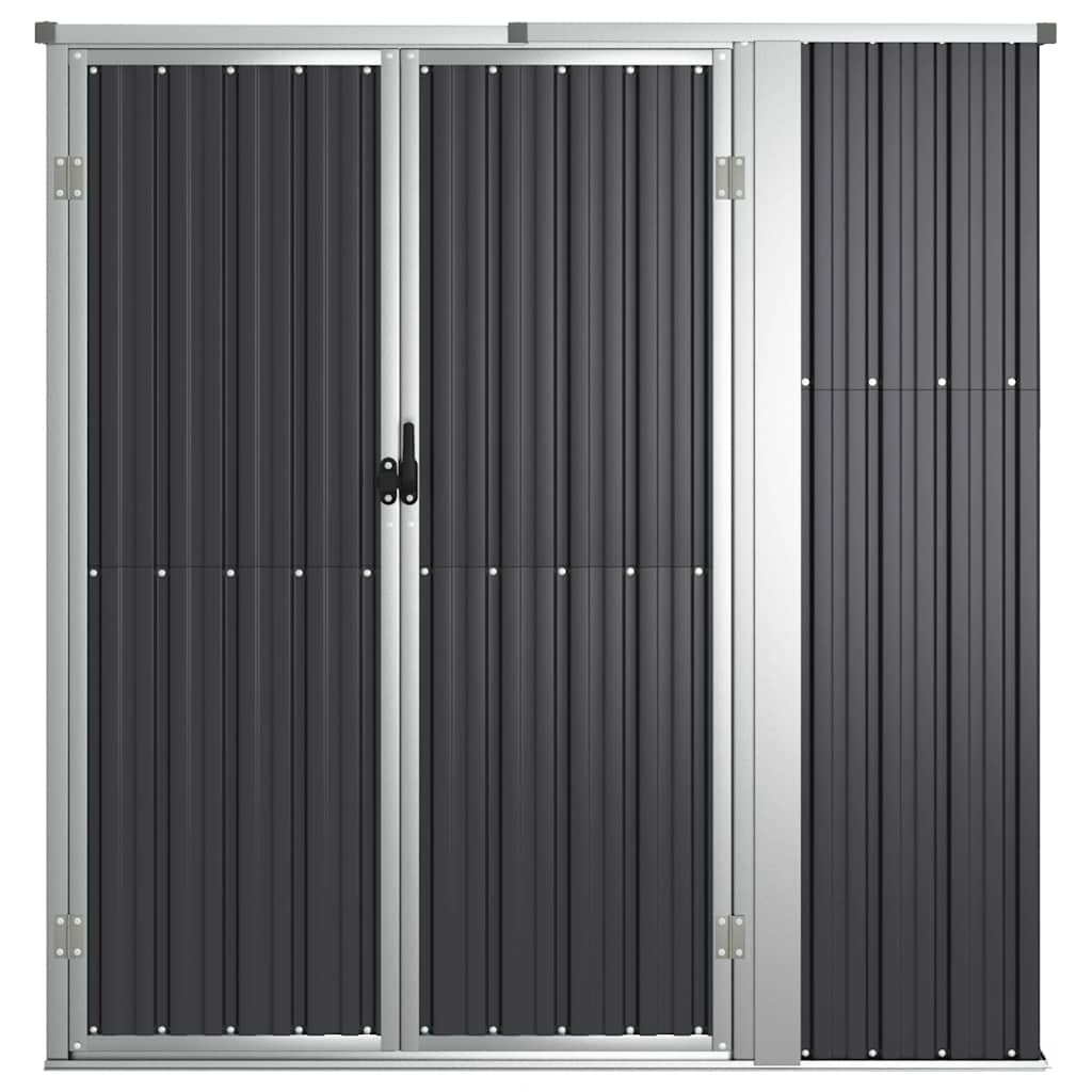 vidaXL Tool Shed | Anthracite | Galvanised steel, metal, plastic | Large 3