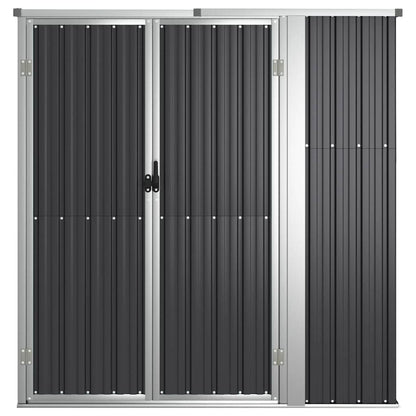 vidaXL Tool Shed | Anthracite | Galvanised steel, metal, plastic | Large 3