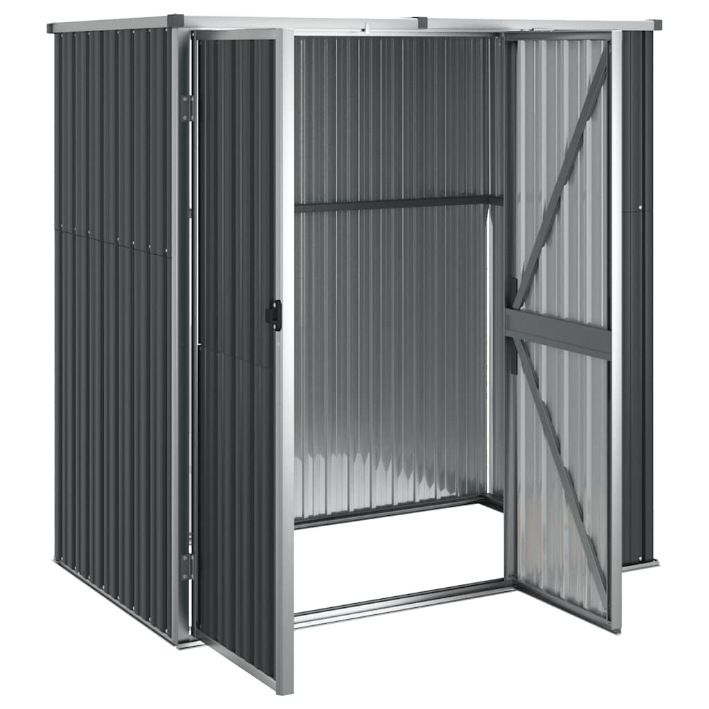 vidaXL Tool Shed | Anthracite | Galvanised steel, metal, plastic | Large 4