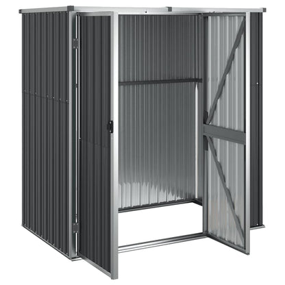 vidaXL Tool Shed | Anthracite | Galvanised steel, metal, plastic | Large 4