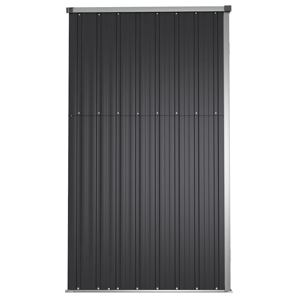 vidaXL Tool Shed | Anthracite | Galvanised steel, metal, plastic | Large 5