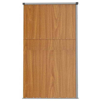 vidaXL Garden Tool Shed Brown 161x89x161 cm Galvanised Steel 5