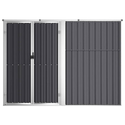 vidaXL Garden Tool Shed Anthracite 225x89x161 cm Galvanised Steel 3