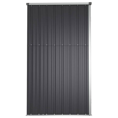 vidaXL Garden Tool Shed Anthracite 225x89x161 cm Galvanised Steel 5