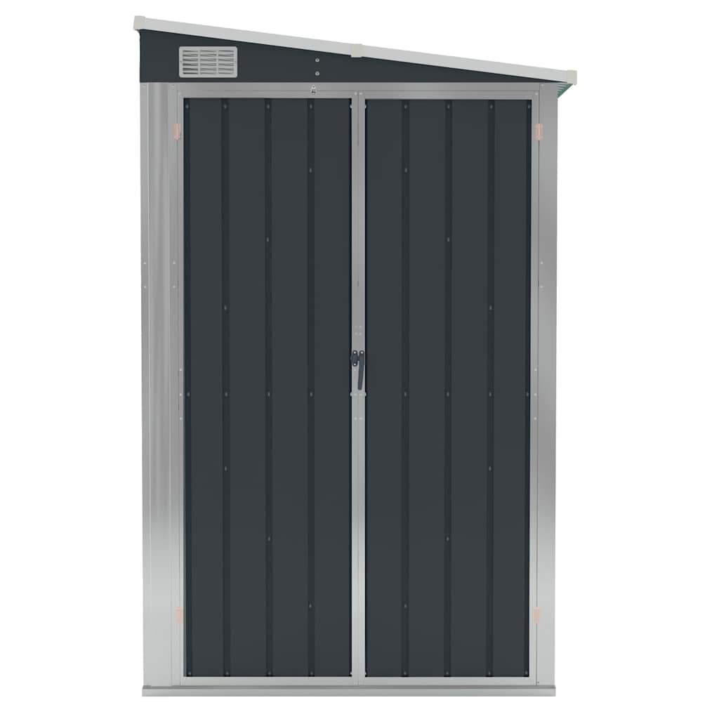 vidaXL Garden Shed | Anthracite | Galvanised steel, metal | Large | Garden Shed 3