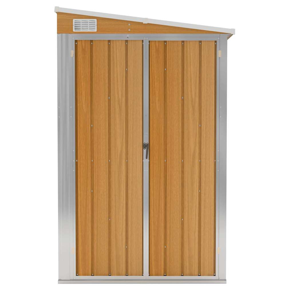 vidaXL Garden Shed | Brown | Galvanised steel, metal | Medium | Garden Shed 3
