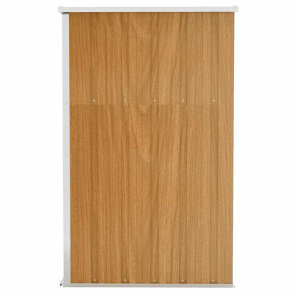 vidaXL Garden Shed | Brown | Galvanised steel, metal | Medium | Garden Shed 4