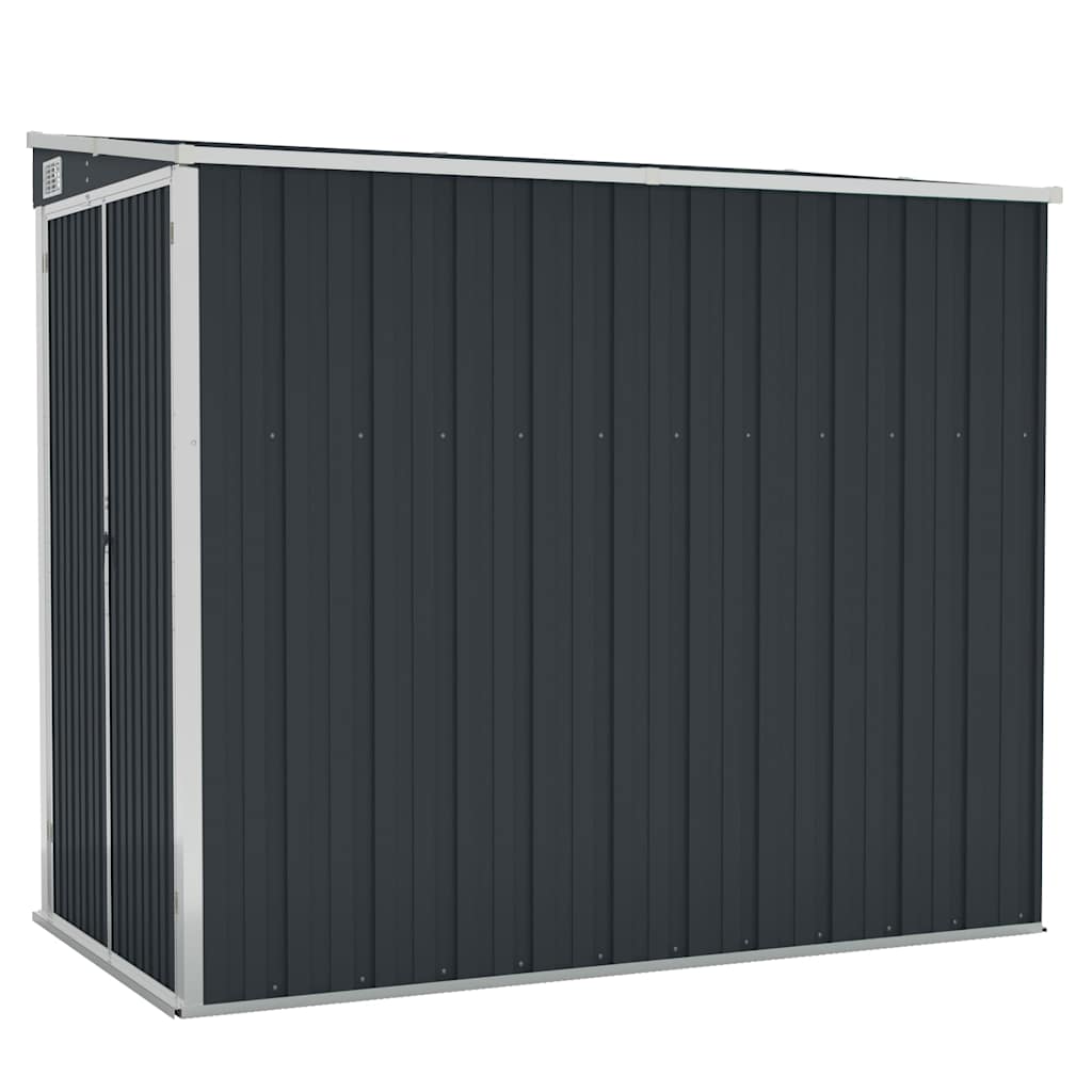 vidaXL Garden Shed | Anthracite | Galvanised steel | 118x194x178 cm 2