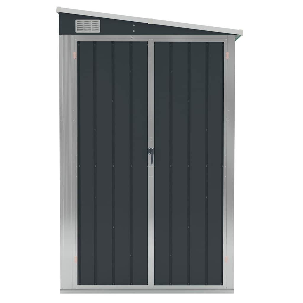 vidaXL Garden Shed | Anthracite | Galvanised steel | 118x194x178 cm 3