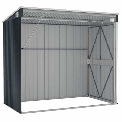 vidaXL Garden Shed | Anthracite | Galvanised steel | 118x194x178 cm 6