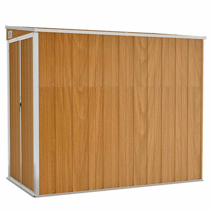 vidaXL Garden Shed | Brown (wood-like finish) | Galvanised steel, metal | Medium 2