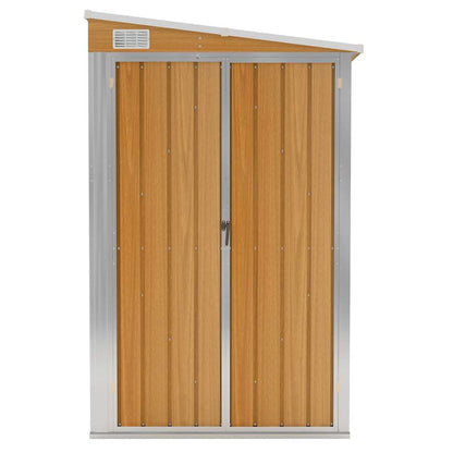 vidaXL Garden Shed | Brown (wood-like finish) | Galvanised steel, metal | Medium 3