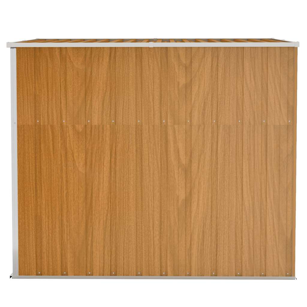 vidaXL Garden Shed | Brown (wood-like finish) | Galvanised steel, metal | Medium 4