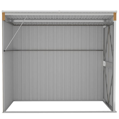 vidaXL Garden Shed | Brown (wood-like finish) | Galvanised steel, metal | Medium 5