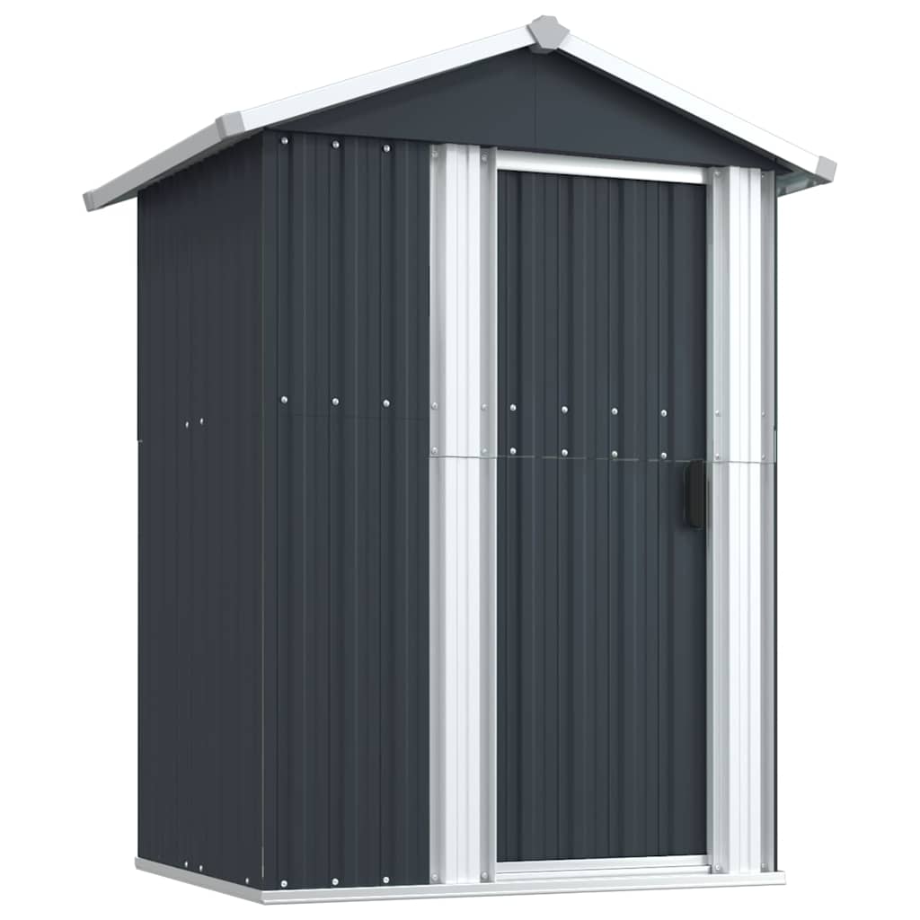 vidaXL Garden Shed Anthracite 126x97.5x177 cm Galvanised Steel 2