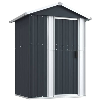 vidaXL Garden Shed Anthracite 126x97.5x177 cm Galvanised Steel 2