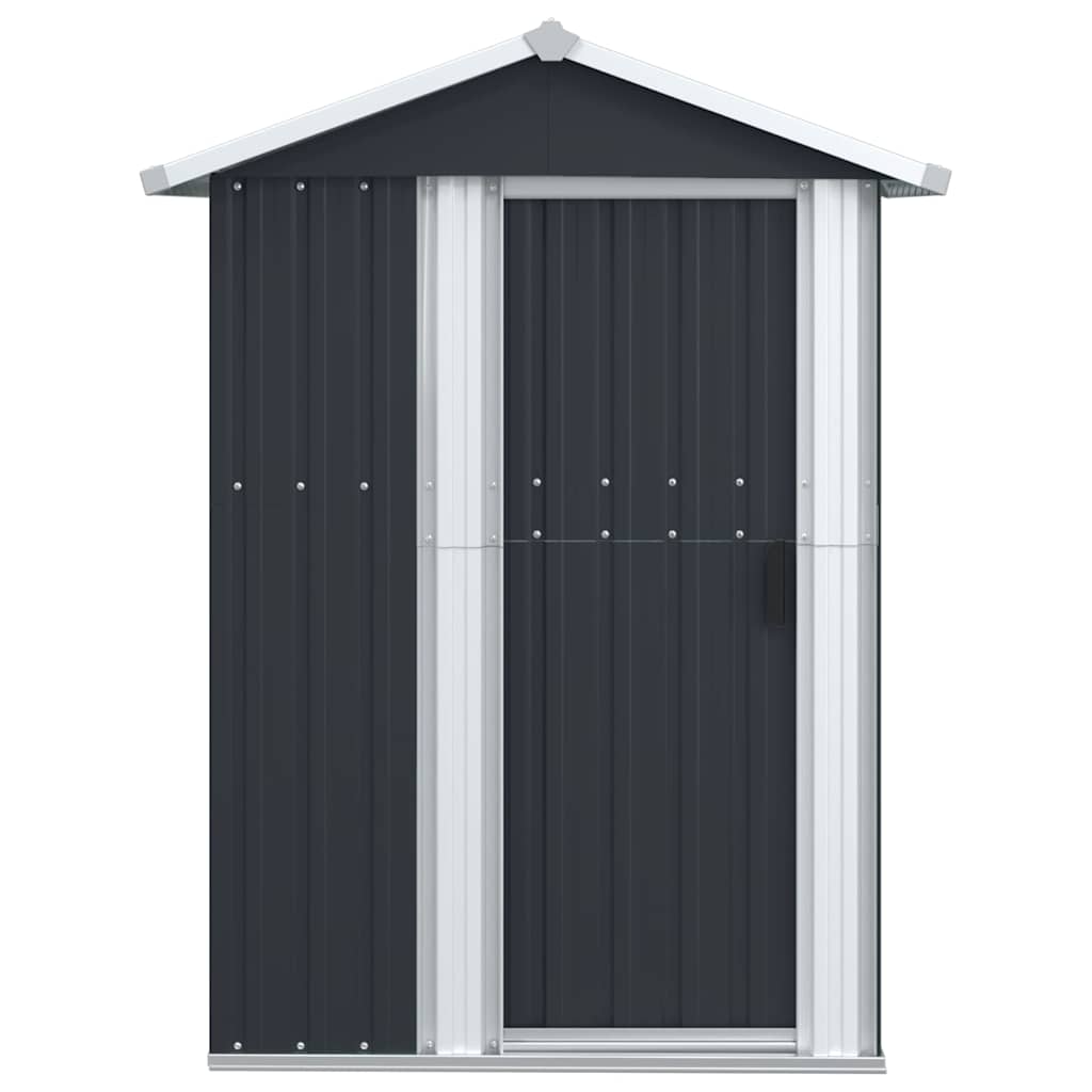 vidaXL Garden Shed Anthracite 126x97.5x177 cm Galvanised Steel 3