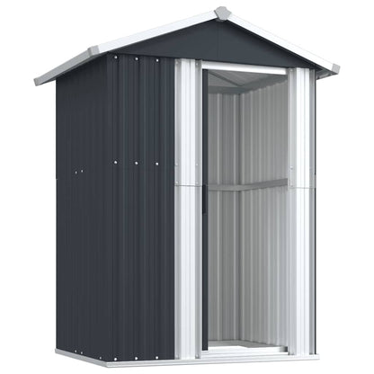 vidaXL Garden Shed Anthracite 126x97.5x177 cm Galvanised Steel 4