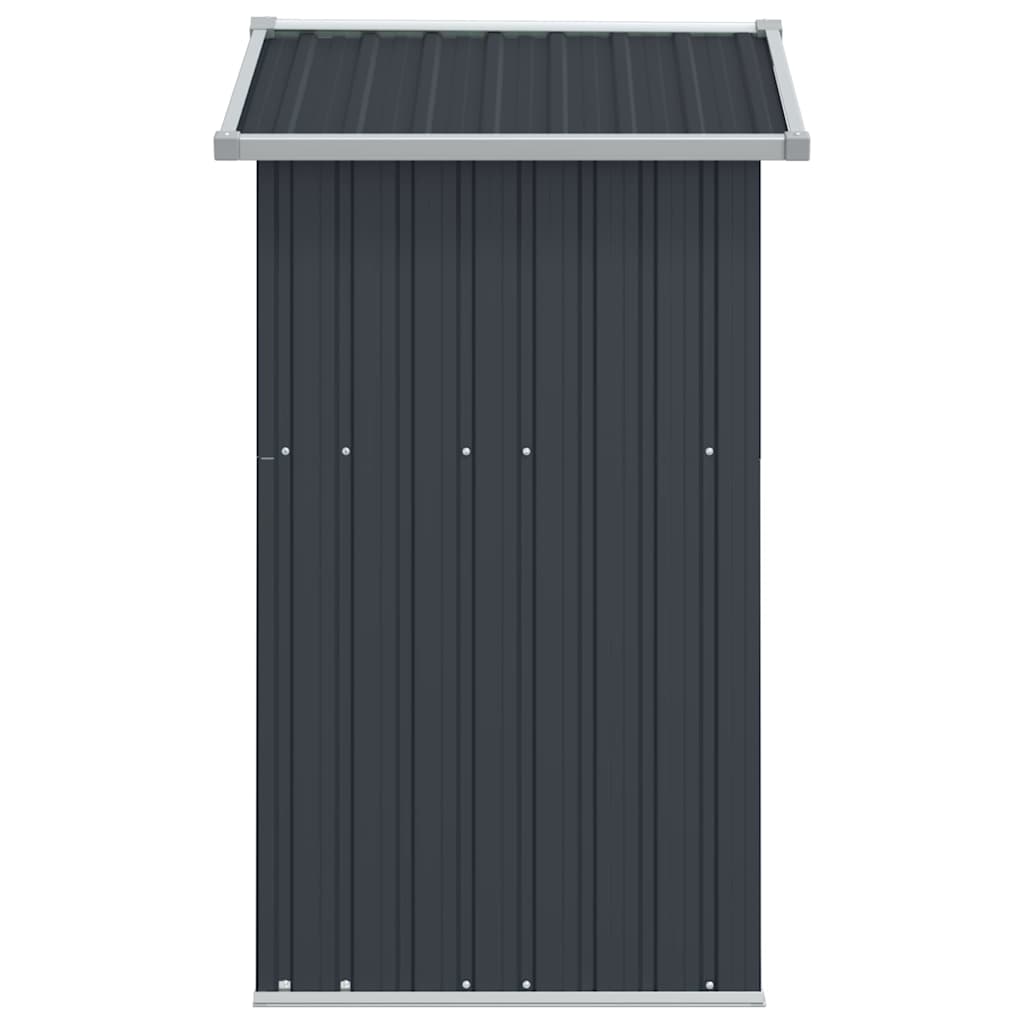 vidaXL Garden Shed Anthracite 126x97.5x177 cm Galvanised Steel 5