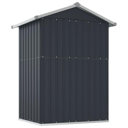 vidaXL Garden Shed Anthracite 126x97.5x177 cm Galvanised Steel 6